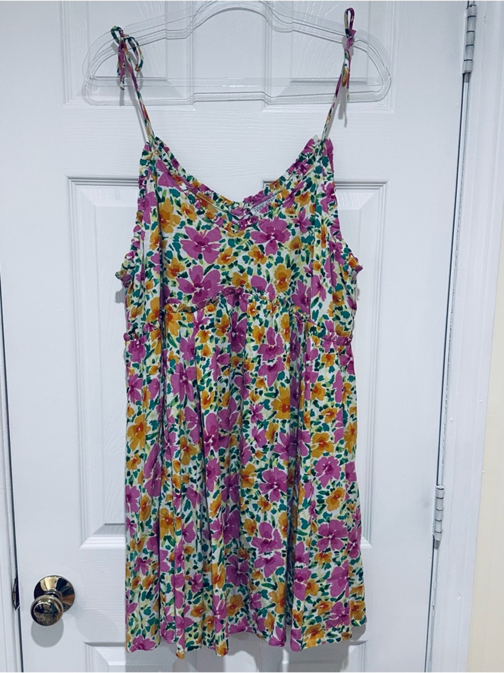Patrons of Peace Malibu Spaghetti Strap Mini Dress XL